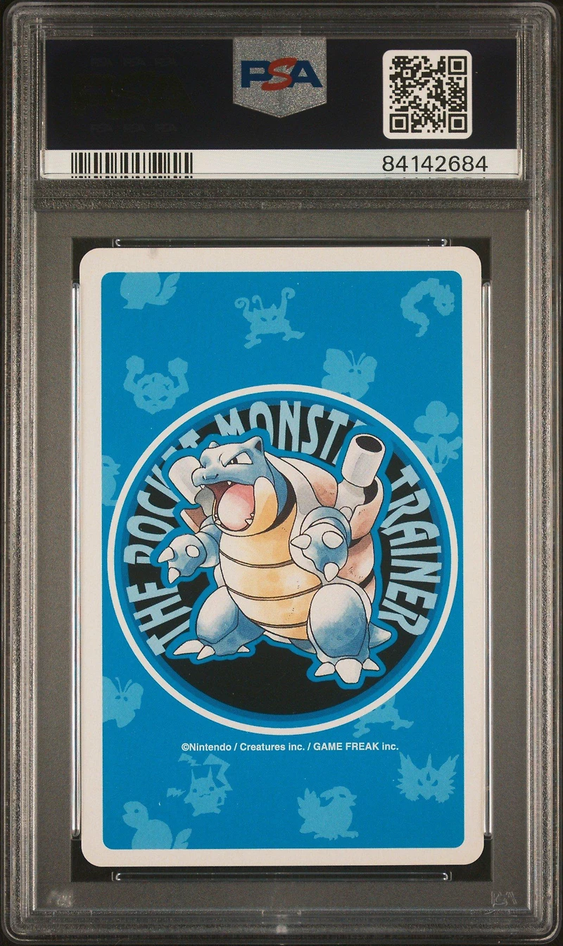 1998 Pokemon Blue Version Playing Cards 063 Abra 8 Of Spades PSA 9