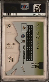 1998 Skybox E-x2001 55 Randy Moss PSA 9