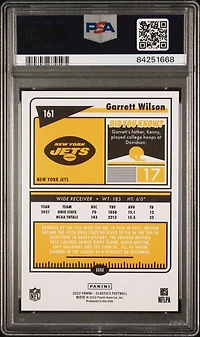 2022 Panini Classics 161 Garrett Wilson Stars PSA 10