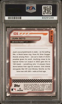 2023 Topps Cosmic Chrome Planetary Pursuit 10 Juan Soto Mercury PSA 10