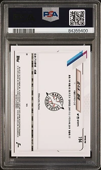 2021 Topps Chrome Nippon Professional Baseball 194 Roki Sasaki PSA