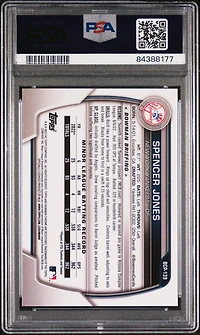 2023 Bowman Sapphire Edition Chrome Prospects Bcp139 Spencer Jones PSA 9