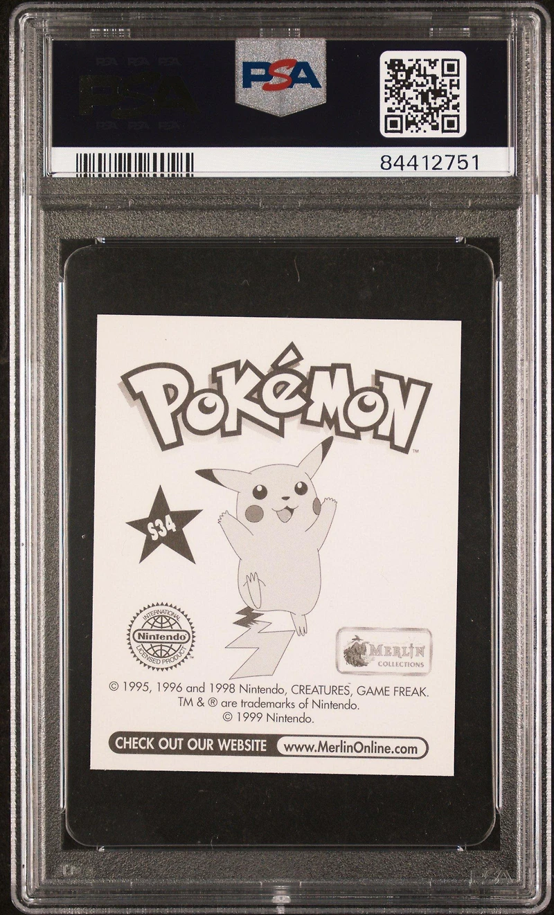 1999 Merlin Pokemon S34 Joy-prism PSA 10