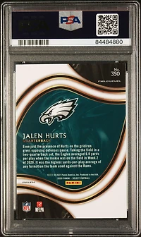 2020 Panini Select 350 Jalen Hurts Silver Prizm PSA 10