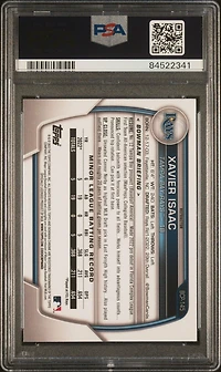 2023 Bowman Chrome Prospects Bcp145 Xavier Isaac Lunar Glow Refractor PSA 10