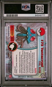 2000 Topps Chrome Pokemon T.v. 73 Tentacruel Tekno PSA 8