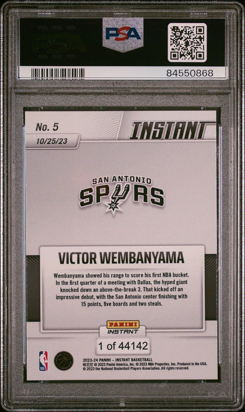2023 Panini Instant Victor Wembanyama PSA