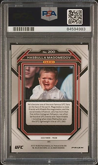 2023 Panini Prizm Ufc 200 Hasbulla Magomedov Ruby Wave PSA 10