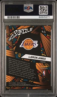 2022 Panini Mosaic Razzle Dazzle 5 Lebron James PSA