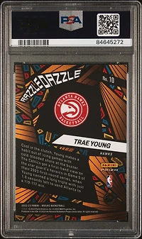 2022 Panini Mosaic Razzle Dazzle 10 Trae Young PSA 10