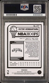 2023 Panini Nba Hoops Victor Wembanyama PSA