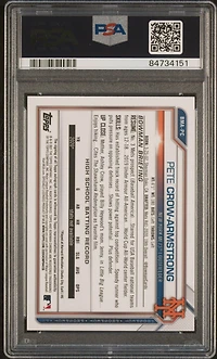 2021 Bowman Mega Box Chrome Autographs Bmapc Pete Crow-armstrong PSA 10