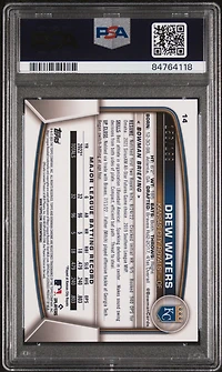 2023 Bowman Chrome 14 Drew Waters Aqua Raywave PSA 10