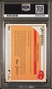 2023 Topps X Bob Ross The Joy Of Baseball 67 Corbin Carroll PSA 10