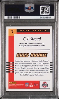 2023 Panini Score 2003 Throwback Rookie 2 Cj Stroud PSA