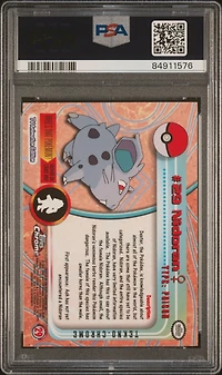 2000 Topps Chrome Pokemon T.v. 29 Nidoran Tekno PSA 8