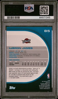 2005 Finest 85 Lebron James PSA 10