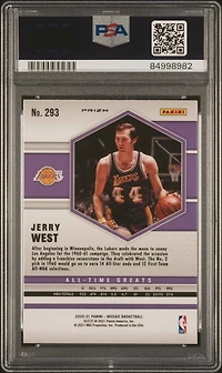 2020 Panini Mosaic 293 Jerry West Gold Wave PSA 10