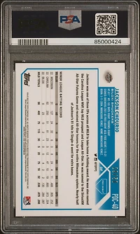 2023 Topps Pro Debut Pdc40 Jackson Chourio Chrome-gold Mini Diamond PSA 10