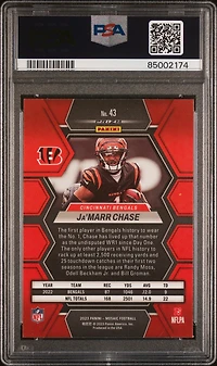 2023 Panini Mosaic 43 Ja'marr Chase Genesis PSA 8
