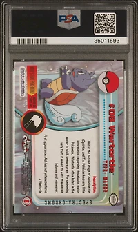 2000 Topps Chrome Pokemon T.v. 8 Wartortle Spectra PSA 8