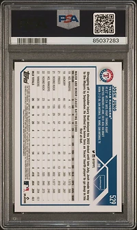 2023 Topps Chrome Sapphire 529 Josh Jung PSA 10