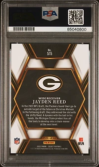 2022 Panini Select 515 Jayden Reed PSA 10