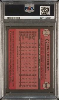 1989 Topps 233 Gregg Jefferies PSA 10