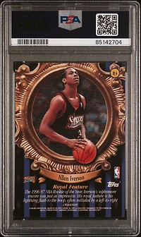 1998 Topps Roundball Royalty R4 Allen Iverson Refractor PSA 8