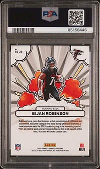 2023 Panini Donruss Bomb Squad Bs25 Bijan Robinson PSA 10