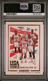1991 Skybox Usa Basketball Team Card PSA 9