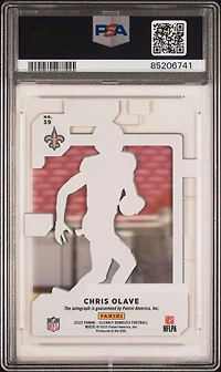 2022 Panini Clearly Donruss 59 Chris Olave Autograph PSA 9
