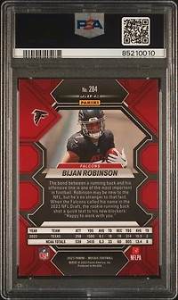 2023 Panini Mosaic 284 Bijan Robinson Silver PSA 10