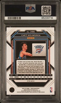2022 Panini Prizm 266 Chet Holmgren Ice PSA 9