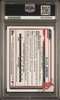 2021 Bowman Sapphire Edition Chrome Prospects Bcp71 Blaze Jordan PSA 10