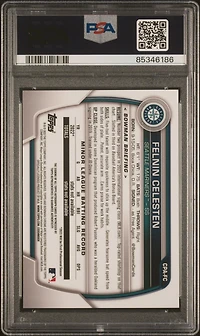 2023 Bowman Chrome Prospect Autographs Cpafc Felnin Celesten Gold Mini Diamond PSA 10