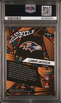 2023 Panini Mosaic Razzle Dazzle Rd4 Lamar Jackson PSA 10