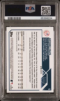 2023 Topps Chrome 4 Anthony Volpe Prism Refractor PSA 10