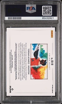 2022 Panini Prizm Color Blast Cb10 Yordan Alvarez PSA 9