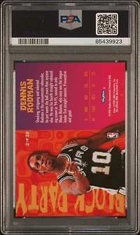 1995 Hoops Block Party 2 Dennis Rodman PSA 9