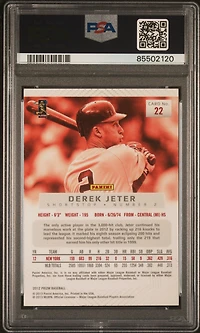 2012 Panini Prizm 22 Derek Jeter PSA 10