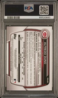 2023 Bowman Chrome Prospect Autographs Cpaadu Alfredo Duno Blue Raywave PSA 10