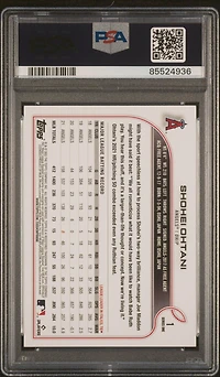 2022 Topps 1 Shohei Ohtani Sp PSA 10