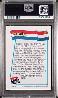1991 Hoops 580 Karl Malone PSA 10