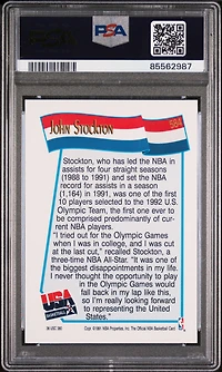 1991 Hoops 584 John Stockton PSA 10