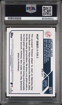 2023 Topps Update Us77 Anthony Volpe Gold Foil PSA 10