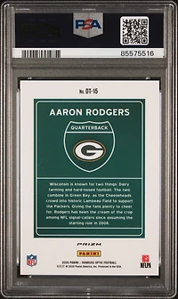 2020 Panini Donruss Optic Downtown Dt15 Aaron Rodgers PSA 10