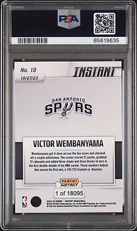 2023 Panini Instant Victor Wembanyama PSA 10