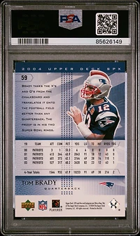 2004 Spx 59 Tom Brady PSA 8