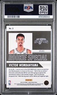 2023 Panini Nba Hoops Rookie Special 3 Victor Wembanyama PSA
